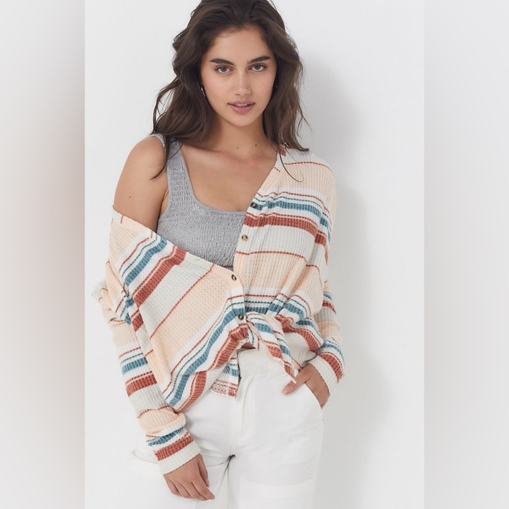 Urban Outfitters UO Out From Under Jojo striped thermal